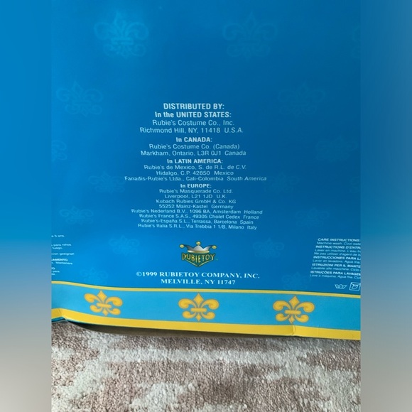 Vintage 1999 RUBIE TOY Classic Story Book Children’s Costume SZ 5-7 Years (8-10) - Picture 8 of 16